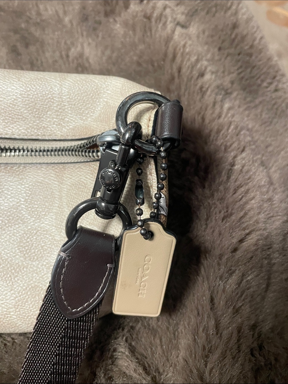 Coach Purse Leather Floral Bethany Belt Bag Signature Canvas Blossom Print - Picture 6 of 8
